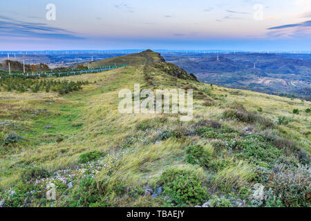 Autumn prairie scenery on Zhangbei dam Stock Photo