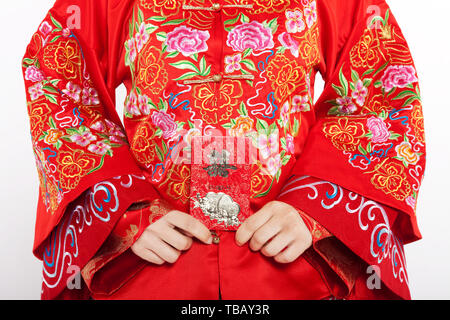 A couple's Chinese wedding. Stock Photo