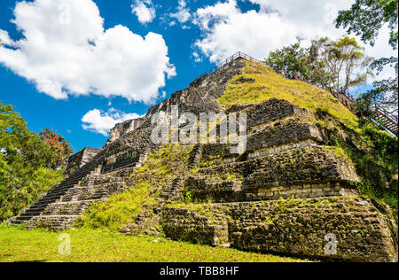 Ancient Mayan ruins at Tikal in Guatemala Stock Photo