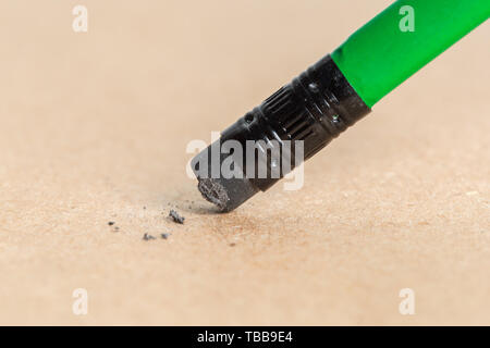 Pencil for writing and eraser Stock Photo