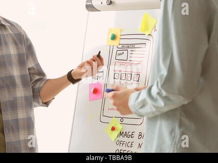 Young IT designers working in office Stock Photo