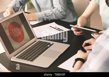 Young IT designers working in office Stock Photo