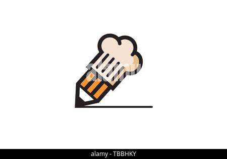 Cooking Art Creative And Symbolic Logo Design Illustration Stock Vector