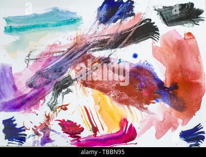 Abstract grunge acrylic hand painted background. Can be used for posters, flyers or webdesign. Stock Photo