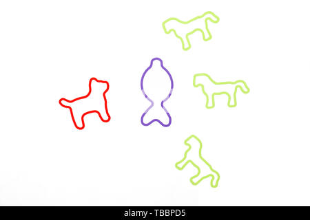 Cartoon rubber band Stock Photo - Alamy
