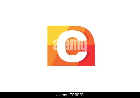 Creative C Letter Talk Bubble Logo Design Symbol Vector Illustration Stock Vector