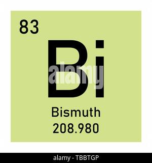 Bismuth Chemical Symbol Stock Vector Image & Art - Alamy