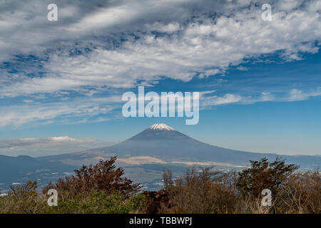 view on Mount Fuji from Hakone Skyline Stock Photo