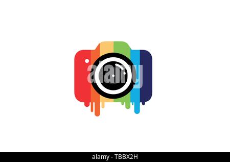 Creative Colorful Camera Logo Design Symbol Vector Illustration Stock ...