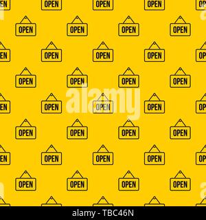 Sign open pattern vector Stock Vector