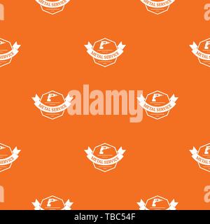 Metal service pattern vector orange Stock Vector