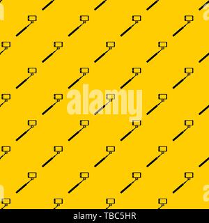 Selfie stick and smartphone pattern vector Stock Vector