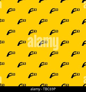 Hand holding mobile phone with photo pattern vector Stock Vector