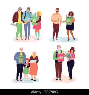 Recycling - modern colorful flat design style illustration Stock Vector