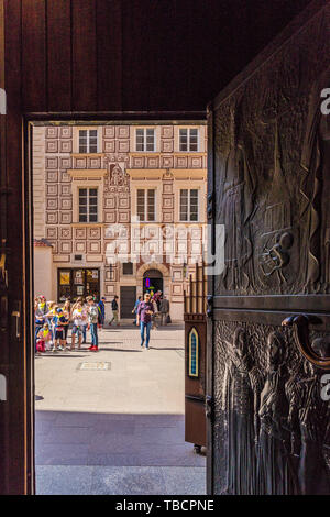 A typical view in Warsaw in Poland Stock Photo