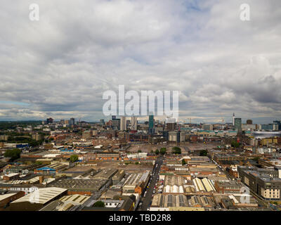 aerial view of Birmingham Stock Photo