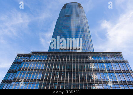 Goldman Sachs Tower, tallest building in New Jersey, Jersey City, January 10, 2013. Stock Photo