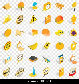 Cheese icons set, isometric style Stock Vector