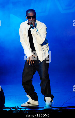 Actor/singer Jamie Foxx performs at 102.7 KIIS-FM's Wango Tango 2009 at the Verizon Wireless Amphitheater on May 9, 2009 in Irvine. Stock Photo