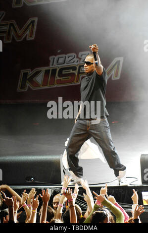 Actor/singer Jamie Foxx performs at 102.7 KIIS-FM's Wango Tango 2009 at the Verizon Wireless Amphitheater on May 9, 2009 in Irvine. Stock Photo