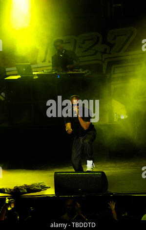 Actor/singer Jamie Foxx performs at 102.7 KIIS-FM's Wango Tango 2009 at the Verizon Wireless Amphitheater on May 9, 2009 in Irvine. Stock Photo