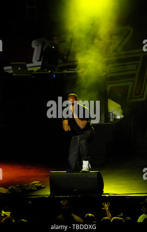 Actor/singer Jamie Foxx performs at 102.7 KIIS-FM's Wango Tango 2009 at the Verizon Wireless Amphitheater on May 9, 2009 in Irvine. Stock Photo