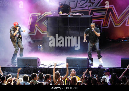 Actor/singer Jamie Foxx performs at 102.7 KIIS-FM's Wango Tango 2009 at the Verizon Wireless Amphitheater on May 9, 2009 in Irvine. Stock Photo