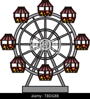A Panorama of Fun Fair illustration Stock Vector Art & Illustration ...