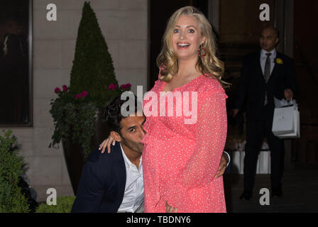 Guest arrivals at JW Marriott Grosvenor House as the luxury hotel celebrates its 90th anniversary and recent renovation with a party  Featuring: Hayley McQueen Where: London, United Kingdom When: 30 Apr 2019 Credit: Phil Lewis/WENN.com Stock Photo