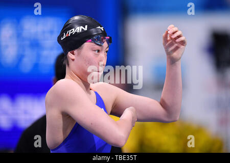 Tokyo, Japan. Credit: MATSUO. 31st May, 2019. Natsumi Sakai Swimming : Japan Open 2019 Women's 100m Backstroke Final at Tatsumi International Swimming Center in Tokyo, Japan. Credit: MATSUO .K/AFLO SPORT/Alamy Live News Stock Photo