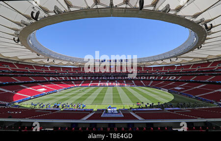 Madrid, Spain. 1st June 2019. Wanda Metropolitano Stadium, Tottenham Hotspur Fc V Liverpool Fc, 2019 Credit: Allstar Picture Library/Alamy Live News Stock Photo