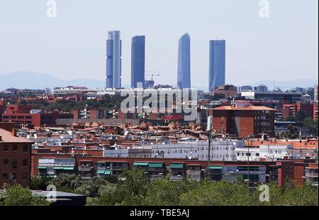 Madrid, Spain. 01st June, 2019. firo: 01.06.2019 Football, Football: Uefa Champions League, CL, CHL Season 2018/2019 Final, Final, Final Tottenham Hotspur - Liverpool FC Skyline of Madrid | usage worldwide Credit: dpa/Alamy Live News Stock Photo