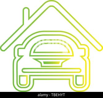 Car garage icon - vector Stock Vector