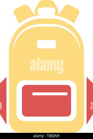 Backpack icon - School backpack icon vector Stock Vector