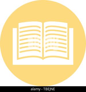 Book icon in trendy flat style. Vector Stock Vector