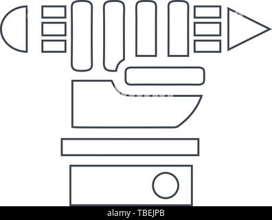 Vector illustration of a hand holding a pencil - Flat vector ...
