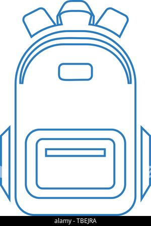 Backpack icon - School backpack icon vector Stock Vector
