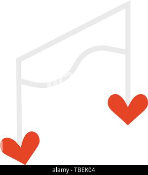 Music love icon vector Stock Vector