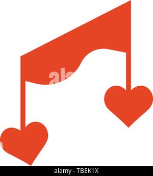 Music love icon vector Stock Vector