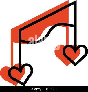 Music love icon vector Stock Vector