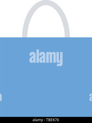 Shopping bag commercial flat icon vector Stock Vector
