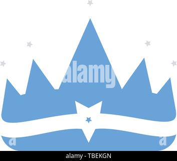 Crown flat icon vector Stock Vector