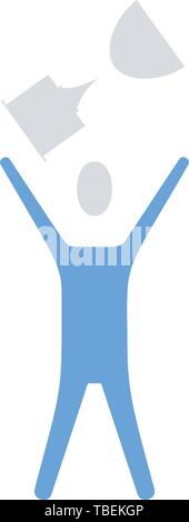 Trophy - Winning - Success icon. Flat icon vector Stock Vector