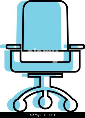 Modern office chair icon Stock Vector