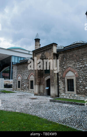 old Gazi Husrev-beg Madrasa building at Bascarsija historical district ...