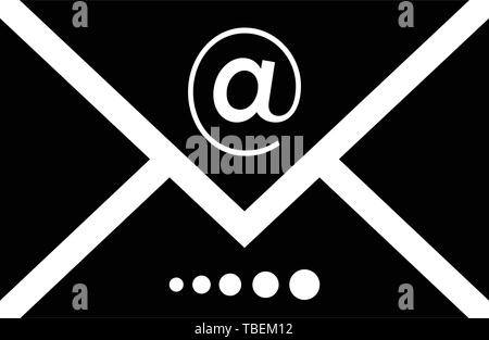 Send mail message or forward mail line art icon - Black Stock Vector ...