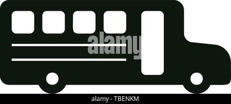 School van car icon - Vector illustration Stock Vector