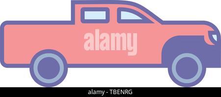 Pickup car icon - Vector illustration Stock Vector