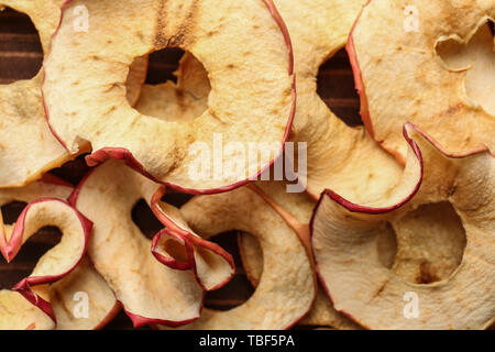 Tasty dried apples, closeup Stock Photo