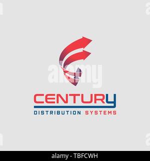Connect is an abstract logo but can also be used as the letter C logo. Its design is simple and easy to configure Stock Vector